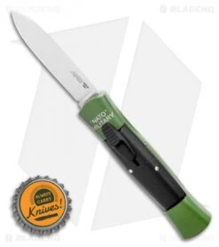 AKC Concord NATO Military OTF Automatic Knife Green/Black (2.75" Satin Flat) -Blade HQ Knife Shop AKC 007 Concord NATO Military OTF Automatic Knife Green Black 2.75 Satin Flat BHQ 33952 LS Bottlecap