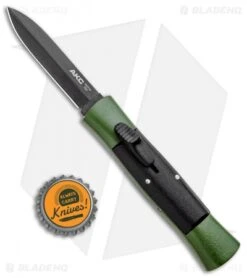 AKC 007 Concord OTF Automatic Dagger Knife Green/Black (2.75" Black) -Blade HQ Knife Shop AKC 007 Concord OTF Auto Dagger Green Black Black BHQ 96479 jr bottlecap
