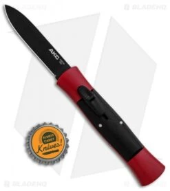 AKC 007 Concord OTF Automatic Knife Red/Black (2.75" Black Flat) 5 AKC 007 Concord OTF Automatic Knife Red/Black (2.75" Black Flat) -Blade HQ Knife Shop AKC 007 Concord OTF Red Black Flat GX 30499 jr bottlecap