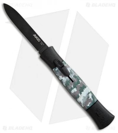 AKC 077 Concord OTF Automatic Knife Arctic Camo (3.25" Black Flat) AKC 077 Concord OTF Automatic Knife Arctic Camo (3.25" Black Flat) -Blade HQ Knife Shop AKC 077 concord arctic camo black plain BP 19006 er