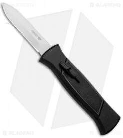AKC 777 Blackfinger Dagger OTF Automatic Knife Black (3.375" Satin)
