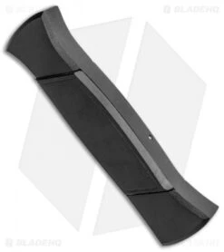 AKC 777 Blackfinger Dagger OTF Automatic Knife Black (3.375" Satin) -Blade HQ Knife Shop AKC 777 Blackfinger Dagger OTF Auto Black Satin BHQ 50807 jr side