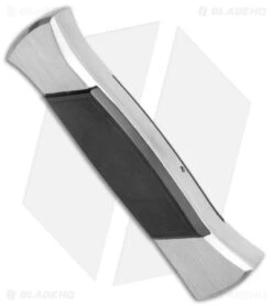 AKC 777 Blackfinger Dagger OTF Automatic Knife Brushed (3.4" Black) -Blade HQ Knife Shop AKC 777 Blackfinger Dagger OTF Auto Brushed Black BHQ 138853 jr side