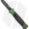 AKC 777 Blackfinger OTF Automatic Knife Green/Black (3.375" Black Flat) -Blade HQ Knife Shop AKC 777 Blackfinger OTF Auto Green Black Black Flat BHQ 138920 jr