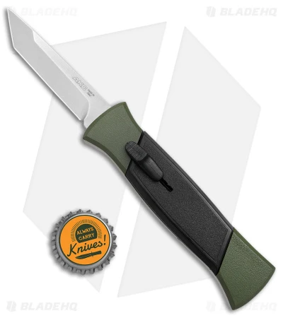 AKC 777 Blackfinger OTF Automatic Knife Green/Black (3.375" Satin Tanto) AKC 777 Blackfinger OTF Automatic Knife Green/Black (3.375" Satin Tanto) -Blade HQ Knife Shop AKC 777 Blackfinger OTF Auto Green Black SW Tanto BHQ 152941 jr bottlecap