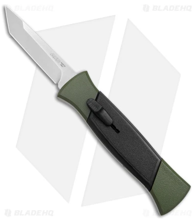 AKC 777 Blackfinger OTF Automatic Knife Green/Black (3.375" Satin Tanto) AKC 777 Blackfinger OTF Automatic Knife Green/Black (3.375" Satin Tanto) -Blade HQ Knife Shop AKC 777 Blackfinger OTF Auto Green Black SW Tanto BHQ 152941 jr