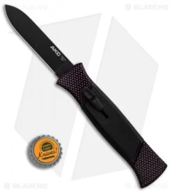 AKC 777 Blackfinger OTF Automatic Knife Sim Carbon Fiber (3.375" Black Flat) 5 AKC 777 Blackfinger OTF Automatic Knife Sim Carbon Fiber (3.375" Black Flat) -Blade HQ Knife Shop AKC 777 Blackfinger Sim Carbon Fiber Black Flat BHQ 90290 er bottlecap