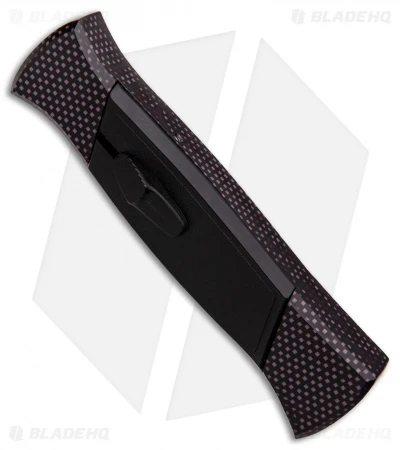 AKC 777 Blackfinger OTF Automatic Knife Sim Carbon Fiber (3.375" Black Flat) AKC 777 Blackfinger OTF Automatic Knife Sim Carbon Fiber (3.375" Black Flat) -Blade HQ Knife Shop AKC 777 Blackfinger Sim Carbon Fiber Black Flat BHQ 90290 er spine