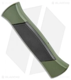 AKC 777 Green Blackfinger Dagger OTF Auto Brushed Aluminum (3.375" Black) -Blade HQ Knife Shop AKC 777 Green Blackfinger Dagger OTF Auto Brushed Aluminum Black BHQ 87411 jr side