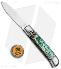 AKC Classic 8" Lever Lock Automatic Italian Knife Abalone (3.2" Polish Flat) 5 AKC Classic 8" Lever Lock Automatic Italian Knife Abalone (3.2" Polish Flat) -Blade HQ Knife Shop AKC 8in LL Italian Auto Abalone Polish Flat BHQ 82042 jr bottlecap
