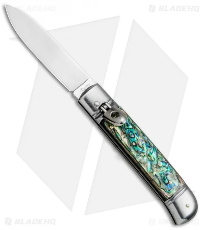 AKC Classic 8" Lever Lock Automatic Italian Knife Abalone (3.2" Polish Flat) AKC Classic 8" Lever Lock Automatic Italian Knife Abalone (3.2" Polish Flat) -Blade HQ Knife Shop AKC 8in LL Italian Auto Abalone Polish Flat BHQ 82042 jr