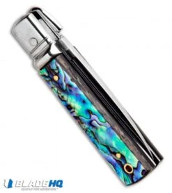 AKC Classic 6" Lever Lock Automatic Italian Knife Abalone (2.25" Satin) -Blade HQ Knife Shop AKC Classic Lever Lock Abalone BHQ 94620 ns.side
