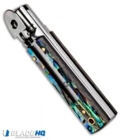 Blade HQ Knife Shop -Blade HQ Knife Shop AKC Classic Lever Lock Abalone BHQ 94620 ns.spine