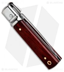 AKC Classic 6" Lever Lock Automatic Italian Knife Cocobolo (2.25" Satin) -Blade HQ Knife Shop AKC Classic Leverlock Cocobolo BHQ 50891 ns side