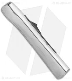 AKC Concord Dagger OTF Automatic Knife Polish/Black (3.25" Satin) -Blade HQ Knife Shop AKC Concord Dagger OTF Auto Polish Black Satin BHQ 92038 jr side