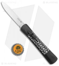 AKC Concord OTF Automatic Knife Jolly Roger (3.25" Satin Flat) -Blade HQ Knife Shop AKC Concord OTF Auto Jolly Roger Satin BHQ 135716 jr bottlecap