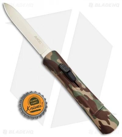 AKC Concord OTF Automatic Knife Camo Rubber (3.25" Gold) AKC Concord OTF Automatic Knife Camo Rubber (3.25" Gold) -Blade HQ Knife Shop AKC Concord OTF Camo Rubber Gold BHQ 72046 jr bottlecap 2
