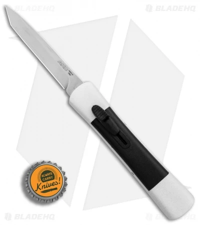 AKC Concord Tanto OTF Automatic Knife White/Black (3.25" Satin) AKC Concord Tanto OTF Automatic Knife White/Black (3.25" Satin) -Blade HQ Knife Shop AKC Concord Tanto White Black Satin BHQ 90286 er bottlecap