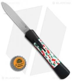 AKC Concord OTF Automatic Knife Italy Flag (3.25" Flat Satin) -Blade HQ Knife Shop AKC Concord italy flag flat satin BHQ 75609 jr bottlecap