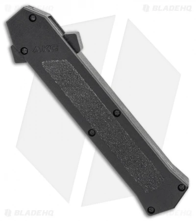 AKC F-16 D/A Dagger OTF Automatic Knife Black (3.3" Two Tone) AKC F-16 D/A Dagger OTF Automatic Knife Black (3.3" Two Tone) -Blade HQ Knife Shop AKC F 16 D A Dagger OTF Automatic Knife Black 3.3in Two Tone BHQ 114108 LS Spine