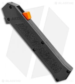Blade HQ Knife Shop -Blade HQ Knife Shop AKC F 16 DA Bayo OTF Auto Black Orange Button Satin BHQ 102935 jr spine