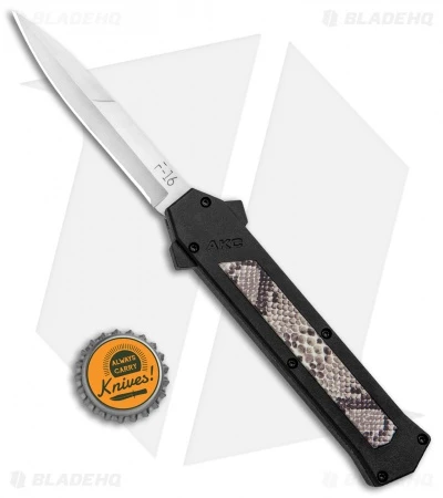 AKC F-16 D/A Bayonet OTF Automatic Knife Diamondback (3.3" Satin) AKC F-16 D/A Bayonet OTF Automatic Knife Diamondback (3.3" Satin) -Blade HQ Knife Shop AKC F 16 DA Bayo OTF Auto Diamondback Satin BHQ 131609 jr bottlecap