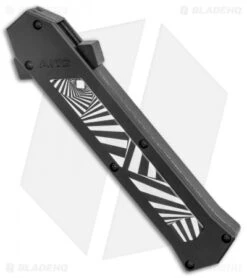 AKC F-16 D/A Bayonet OTF Automatic Knife Spiral Step (3.3" Satin) -Blade HQ Knife Shop AKC F 16 DA Bayo OTF Auto Spiral Step Satin BHQ 134802 jr spine