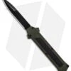 AKC F-16 D/A Bayonet OTF Automatic Knife OD Green Aluminum (3.3" Black) -Blade HQ Knife Shop AKC F 16 DA Bayonet OD Green Black BHQ 86948 er