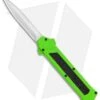 AKC F-16 D/A Dagger OTF Automatic Knife Neon Green (3.3" Satin) -Blade HQ Knife Shop AKC F 16 DA Dagger OTF Auto Neon Green Satin BHQ 113380 jr