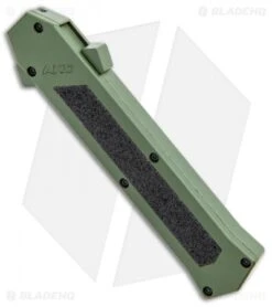 AKC F-16 D/A Dagger OTF Automatic Knife OD Green (3.3" Satin) -Blade HQ Knife Shop AKC F 16 DA Dagger OTF Auto OD Green Satin BHQ 95347 jr spine