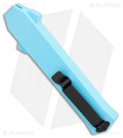 AKC F-16 D/A Dagger OTF Automatic Knife Teal (3.3" Two Tone) 4 AKC F-16 D/A Dagger OTF Automatic Knife Teal (3.3" Two Tone) -Blade HQ Knife Shop AKC F 16 DA Dagger OTF Auto Teal TT BHQ 109160 jr side