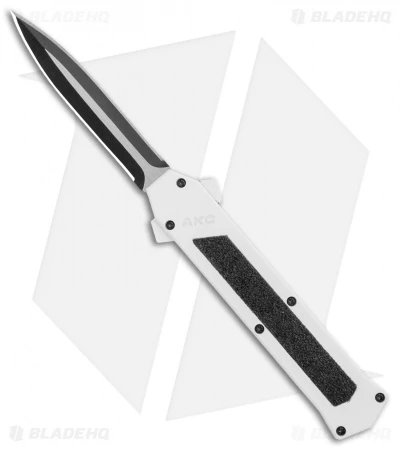 AKC F-16 D/A Dagger OTF Automatic Knife White (3.3" Two Tone) AKC F-16 D/A Dagger OTF Automatic Knife White (3.3" Two Tone) -Blade HQ Knife Shop AKC F 16 DA Dagger OTF Auto White TT BHQ 114659 jr