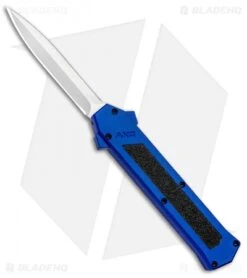 AKC F-16 D/A Dagger OTF Automatic Knife Blue (3.3" Satin)