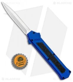 AKC F-16 D/A Dagger OTF Automatic Knife Blue (3.3" Satin) 5 AKC F-16 D/A Dagger OTF Automatic Knife Blue (3.3" Satin) -Blade HQ Knife Shop AKC F 16 DA Dagger OTF Blue Satin BHQ 93753 jr bottlecap