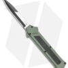 AKC F-16 D/A Bayonet OTF Automatic Knife OD Green Aluminum (3.3" Two Tone) -Blade HQ Knife Shop AKC F 16 OD Green D A OTF Automatic Knife Bayo Two TonePlain GX 35588 LS