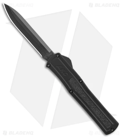 AKC F-20 D/A OTF Automatic Knife Black Aluminum (3.6" Black) AKC F-20 D/A OTF Automatic Knife Black Aluminum (3.6" Black) -Blade HQ Knife Shop AKC F 20 DA Dagger OTF Auto Black Black BHQ 140839 jr