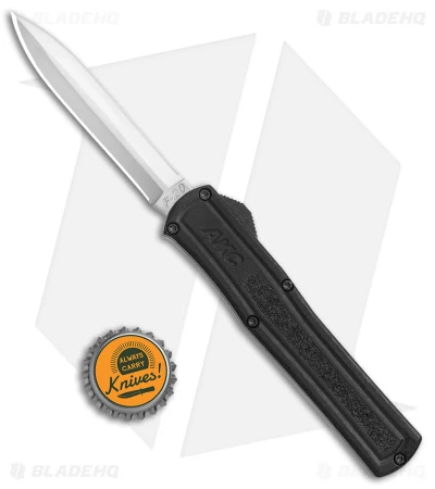 AKC F-20 D/A Dagger OTF Automatic Knife Black Aluminum (3.6" Satin) AKC F-20 D/A Dagger OTF Automatic Knife Black Aluminum (3.6" Satin) -Blade HQ Knife Shop AKC F 20 DA Dagger OTF Auto Black Satin BHQ 141074 jr bottlecap 2