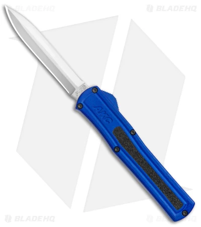 AKC F-20 D/A Dagger OTF Automatic Knife Blue Aluminum (3.6" Satin) AKC F-20 D/A Dagger OTF Automatic Knife Blue Aluminum (3.6" Satin) -Blade HQ Knife Shop AKC F 20 DA Dagger OTF Auto Blue Satin BHQ 141098 jr 2