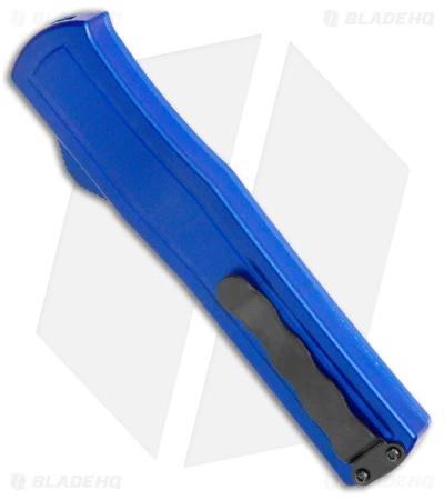 AKC F-20 D/A Dagger OTF Automatic Knife Blue Aluminum (3.6" Satin) AKC F-20 D/A Dagger OTF Automatic Knife Blue Aluminum (3.6" Satin) -Blade HQ Knife Shop AKC F 20 DA Dagger OTF Auto Blue Satin BHQ 141098 jr side 2