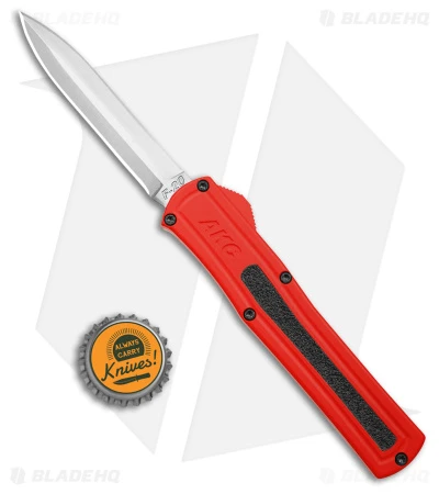 AKC F-20 DBL Dagger OTF Automatic Knife Red Aluminum (3.6" Satin) AKC F-20 DBL Dagger OTF Automatic Knife Red Aluminum (3.6" Satin) -Blade HQ Knife Shop AKC F 20 DA Dagger OTF Auto Red Aluminum Satin BHQ 179208 jr bottlecap