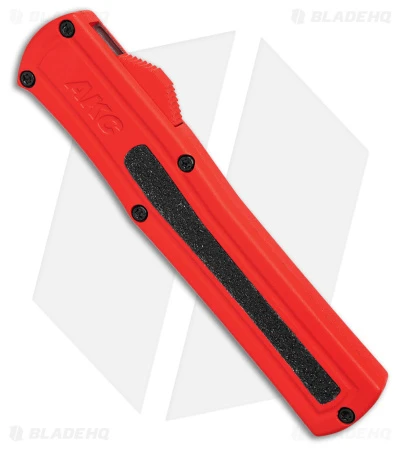 AKC F-20 DBL Dagger OTF Automatic Knife Red Aluminum (3.6" Satin) AKC F-20 DBL Dagger OTF Automatic Knife Red Aluminum (3.6" Satin) -Blade HQ Knife Shop AKC F 20 DA Dagger OTF Auto Red Aluminum Satin BHQ 179208 jr spine
