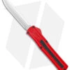 AKC F-20 D/A Dagger OTF Automatic Knife Red Aluminum (3.6" Satin) -Blade HQ Knife Shop AKC F 20 DA Dagger OTF Auto Red Satin BHQ 140483 jr