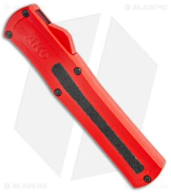 AKC F-20 D/A Dagger OTF Automatic Knife Red Aluminum (3.6" Satin) -Blade HQ Knife Shop AKC F 20 DA Dagger OTF Auto Red Satin BHQ 140483 jr spine
