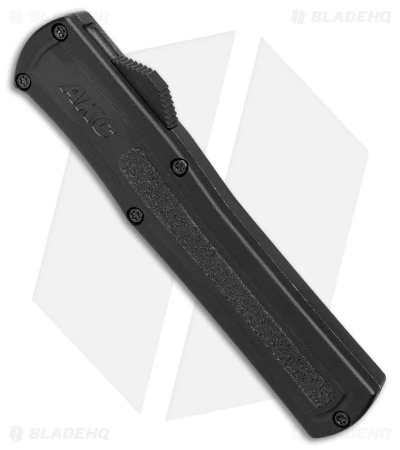 AKC F-20 D/A OTF Automatic Knife Black Aluminum (3.6" Two Tone) AKC F-20 D/A OTF Automatic Knife Black Aluminum (3.6" Two Tone) -Blade HQ Knife Shop AKC F 20 DA OTF Auto Black Aluminum TT BHQ 178591 jr spine