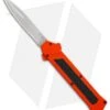 AKC F-16 D/A Bayonet OTF Automatic Knife Orange (3.3" Satin) -Blade HQ Knife Shop AKC F16 Orange DA Bayo Satin Plain BP 25689 er