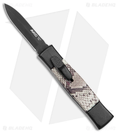 AKC Minion Concord OTF Automatic Knife Snake Skin (2.3" Black Dagger) AKC Minion Concord OTF Automatic Knife Snake Skin (2.3" Black Dagger) -Blade HQ Knife Shop AKC Minion Concord OTF Auto Snake Skin Black Dagger BHQ 173568 jr