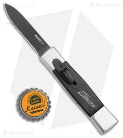 AKC Minion Concord OTF Automatic Knife Polish/Black (2.3" Black Spear Point) -Blade HQ Knife Shop AKC Minion Concord Polish Black OTF Auto Black Flat GX 41034 jr bottlecap