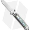 AKC Shot Puller 8" Lever Lock Italian Auto Knife Abalone (3.2" Polish Flat) -Blade HQ Knife Shop AKC Shot Puller 8in LL Italian Abalone BHQ 68879 jr