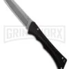 AKC Smarty Black Automatic Knife Reverse Tanto - Stonewash Plain -Blade HQ Knife Shop AKC Smarty Automatic Knife Black Aluminum 3.3in Stonewash BHQ 180893 hd large