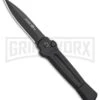 AKC X-treme Ace Black Automatic Knife - Black Plain 2 AKC X-treme Ace Black Automatic Knife - Black Plain -Blade HQ Knife Shop AKC X TREME ACE Side Opening Automatic Knife Black Black BHQ 100384 kp open large